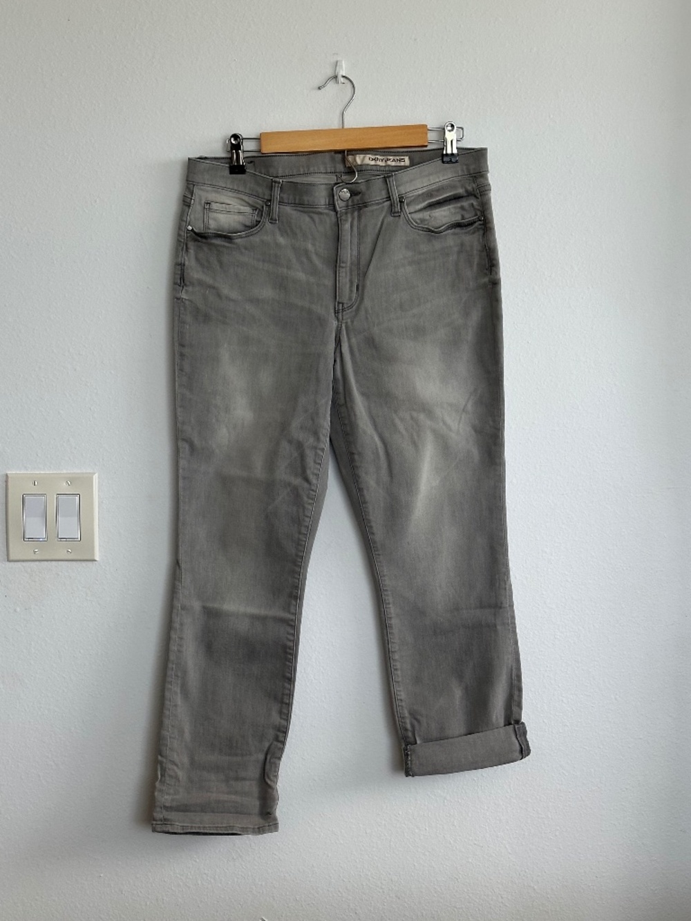 DKNY Jeans Gray wash denim, size 12 NWOT